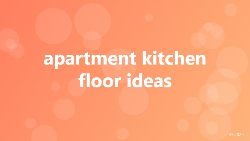 apartment kitchen floor ideas