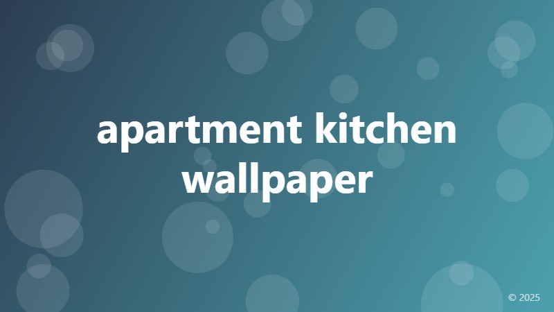 apartment kitchen wallpaper