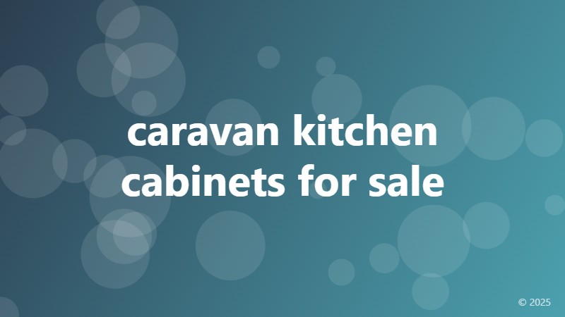 caravan kitchen cabinets for sale