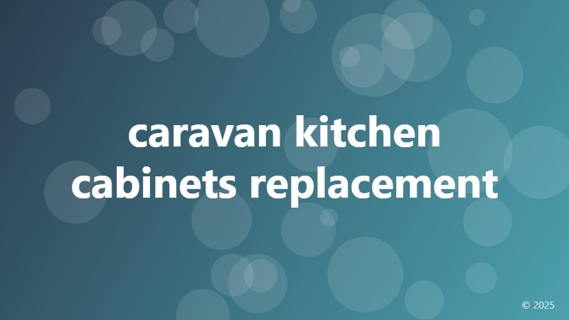 caravan kitchen cabinets replacement