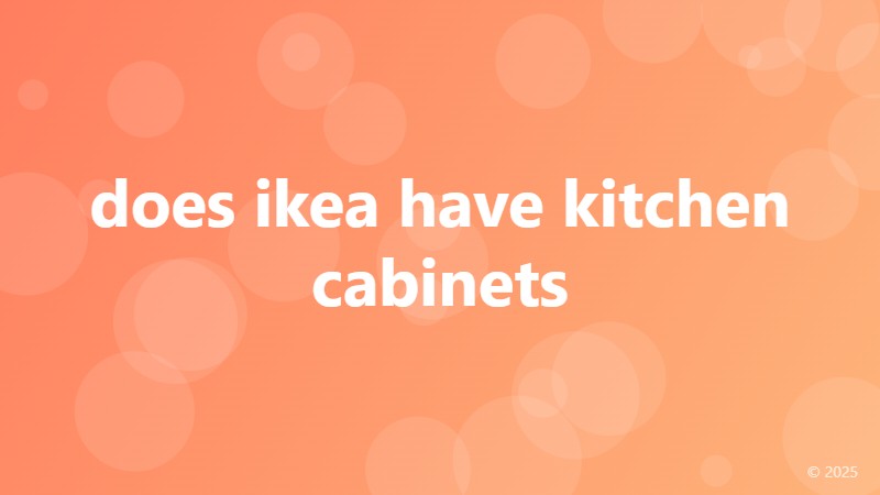 does ikea have kitchen cabinets