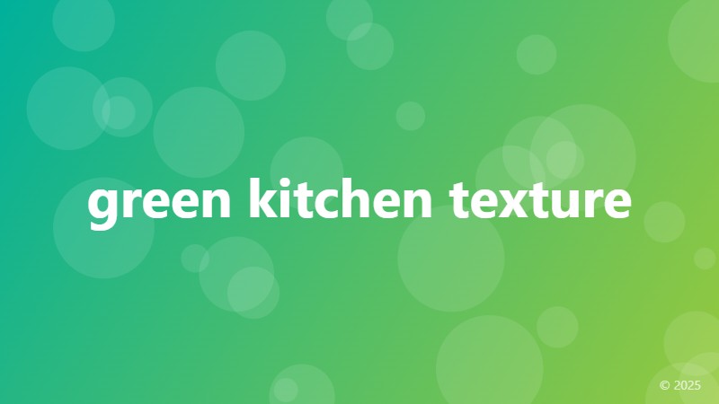 green kitchen texture