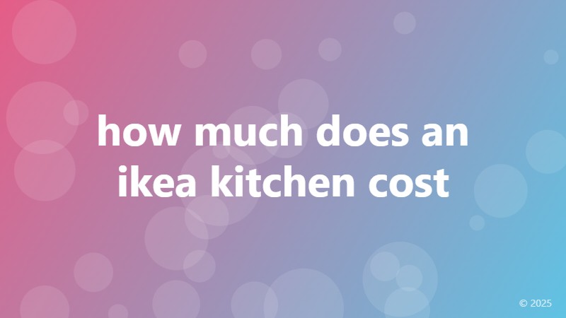 how much does an ikea kitchen cost