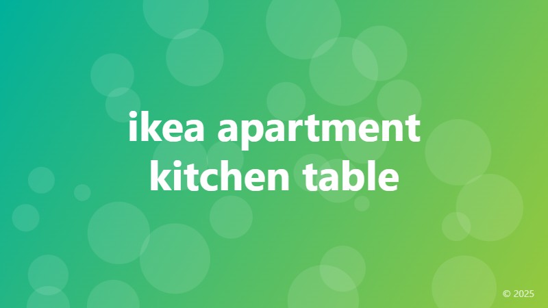 ikea apartment kitchen table