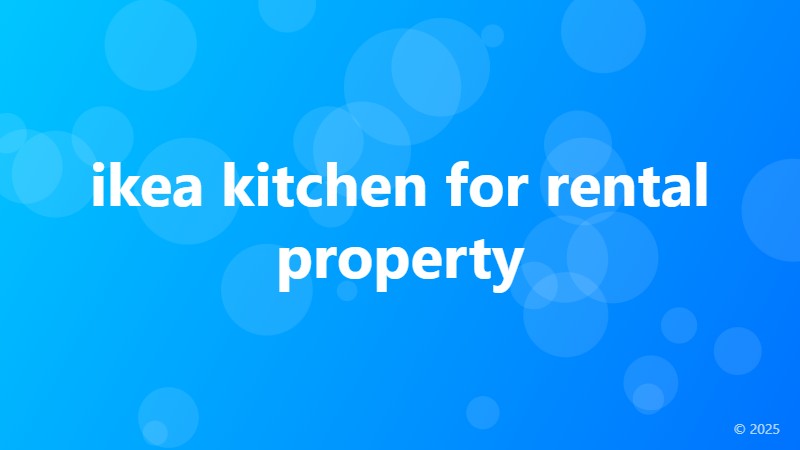 ikea kitchen for rental property