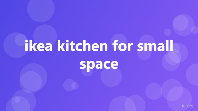 ikea kitchen for small space