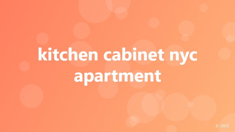 kitchen cabinet nyc apartment