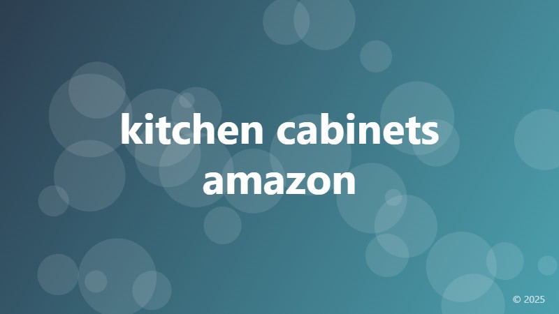 kitchen cabinets amazon
