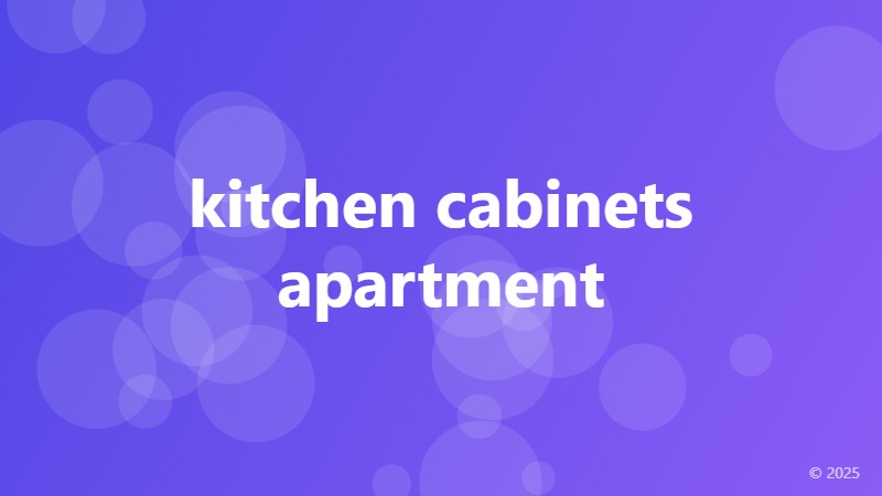 kitchen cabinets apartment