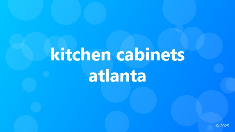 kitchen cabinets atlanta