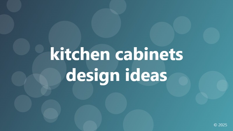 kitchen cabinets design ideas