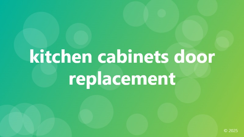 kitchen cabinets door replacement