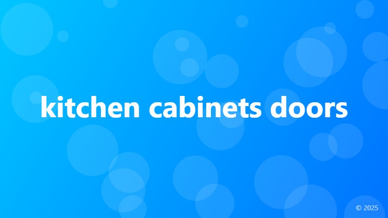 kitchen cabinets doors