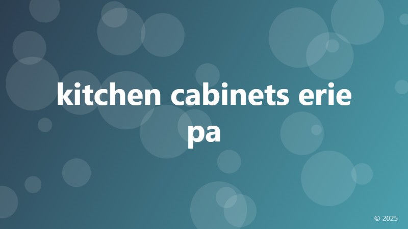 kitchen cabinets erie pa