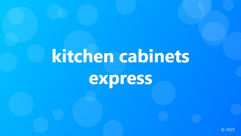 kitchen cabinets express