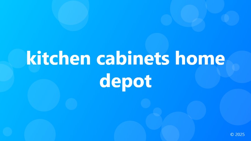 kitchen cabinets home depot