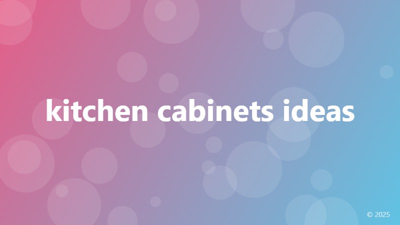 kitchen cabinets ideas