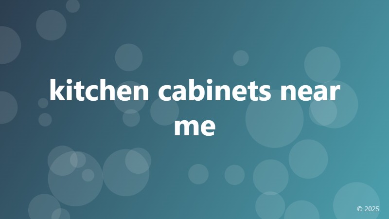 kitchen cabinets near me