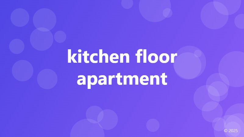 kitchen floor apartment