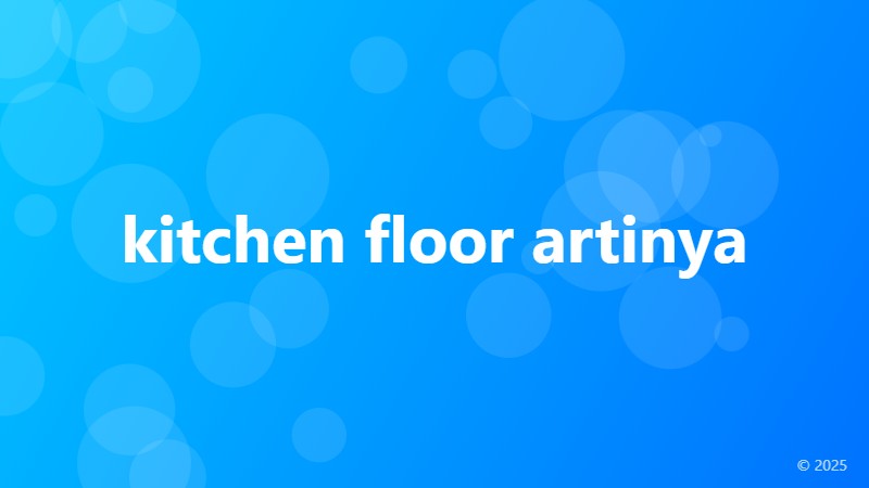 kitchen floor artinya