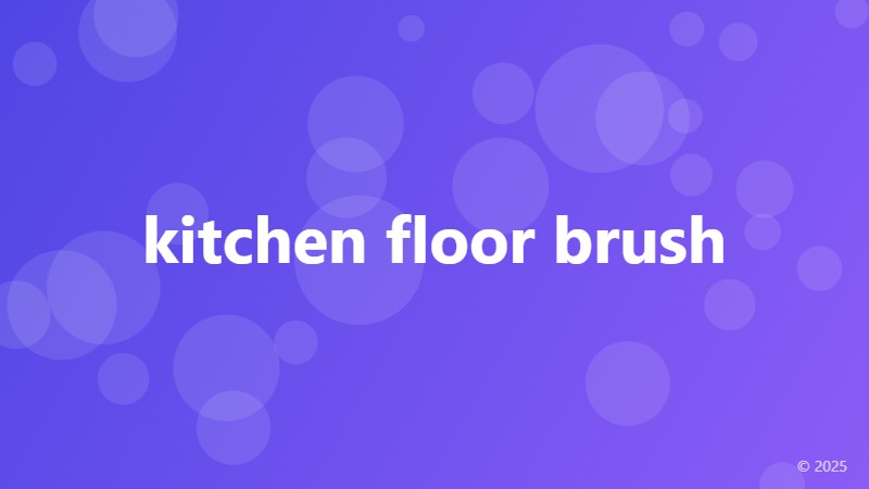 kitchen floor brush