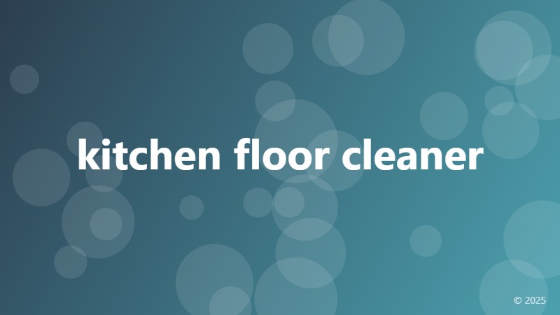 kitchen floor cleaner