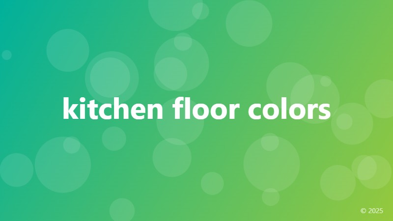 kitchen floor colors