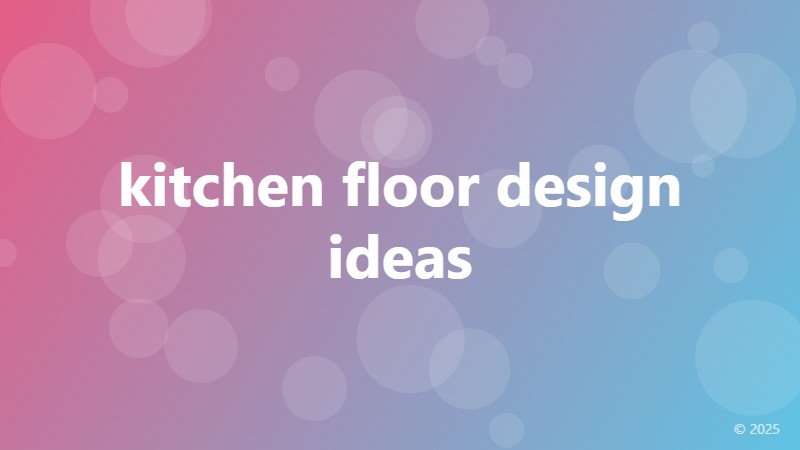 kitchen floor design ideas