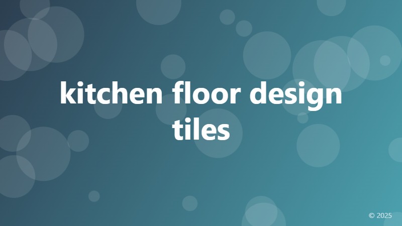 kitchen floor design tiles