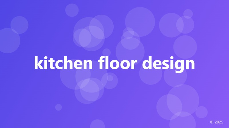 kitchen floor design