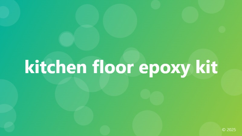 kitchen floor epoxy kit
