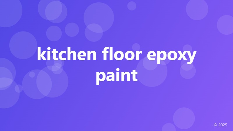 kitchen floor epoxy paint