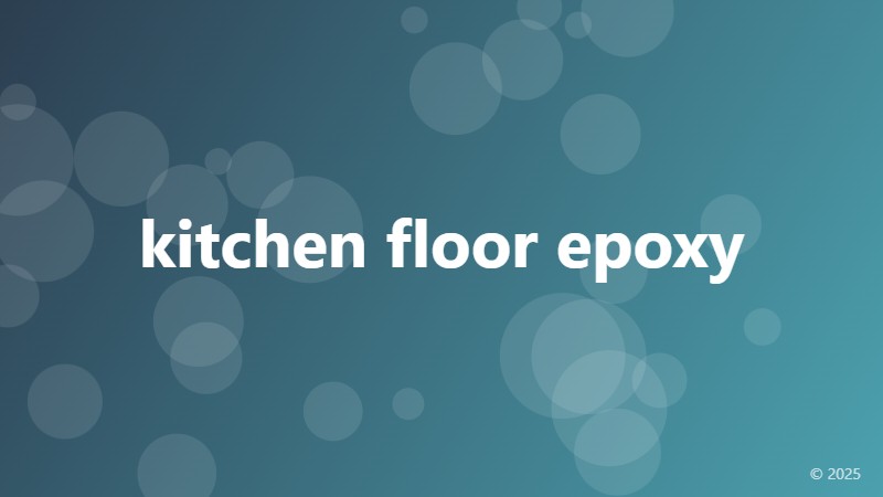 kitchen floor epoxy