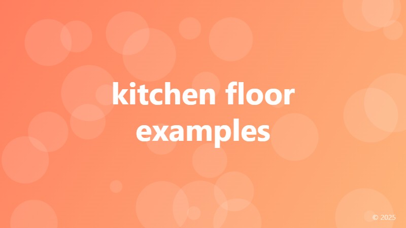 kitchen floor examples