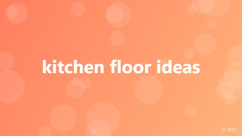 kitchen floor ideas