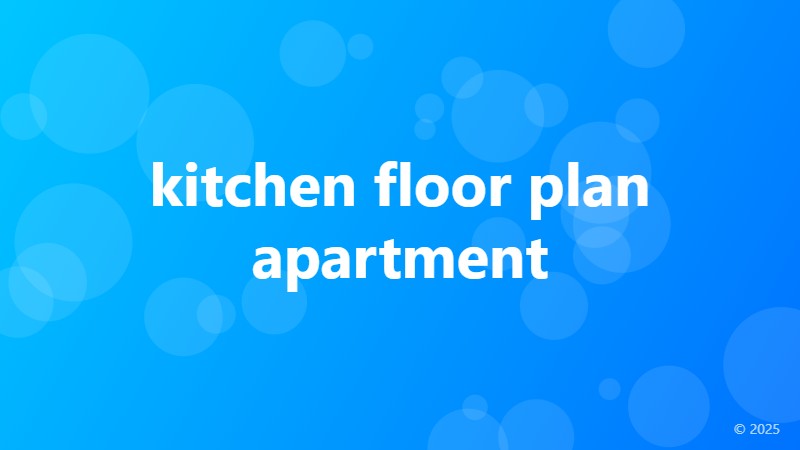 kitchen floor plan apartment