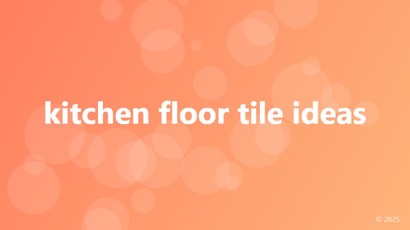 kitchen floor tile ideas
