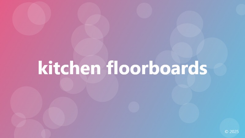 kitchen floorboards