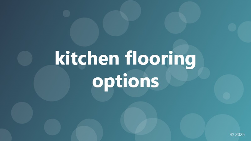 kitchen flooring options