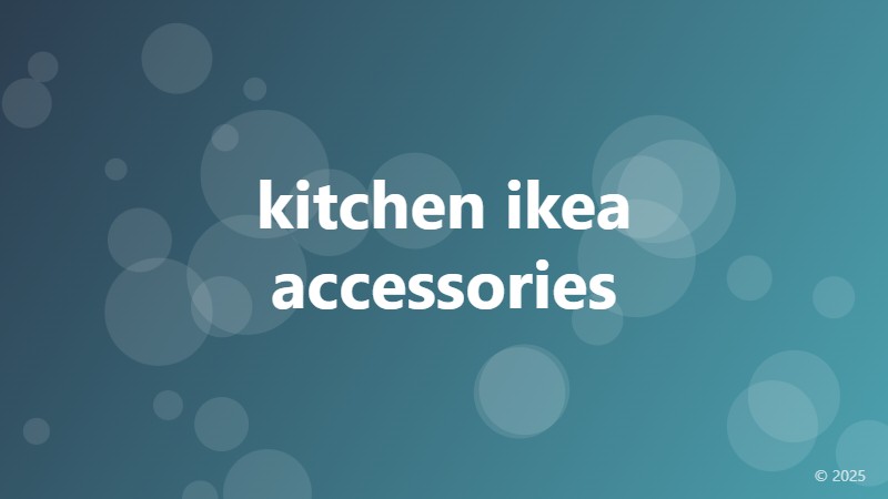 kitchen ikea accessories