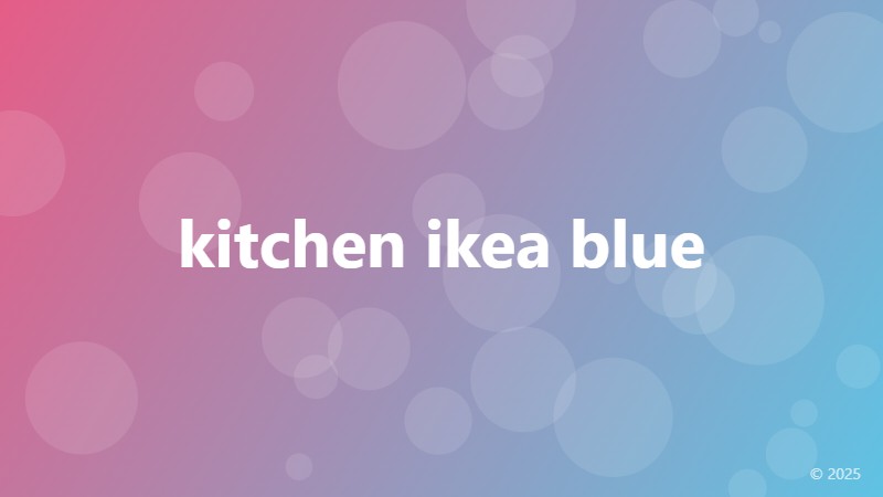 kitchen ikea blue