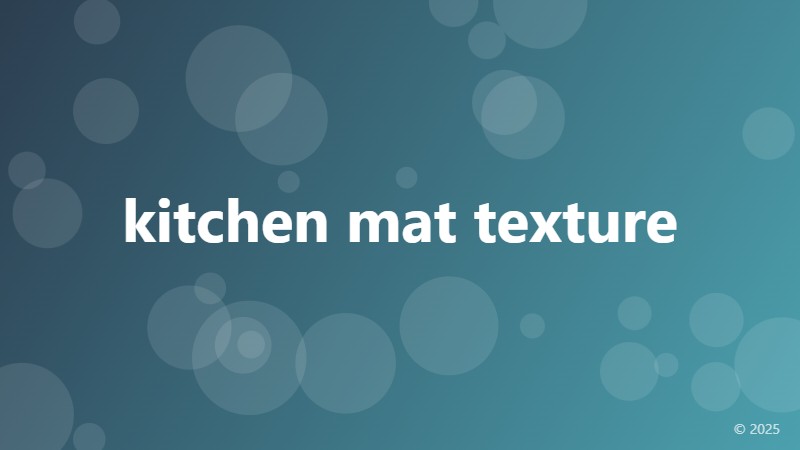 kitchen mat texture
