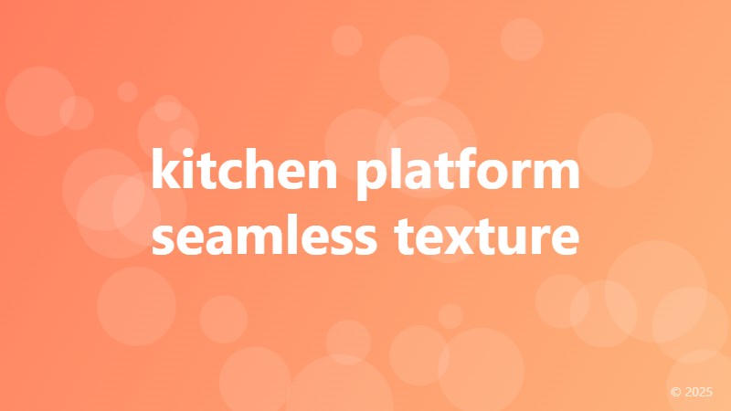 kitchen platform seamless texture