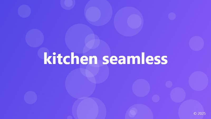kitchen seamless