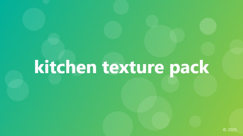 kitchen texture pack