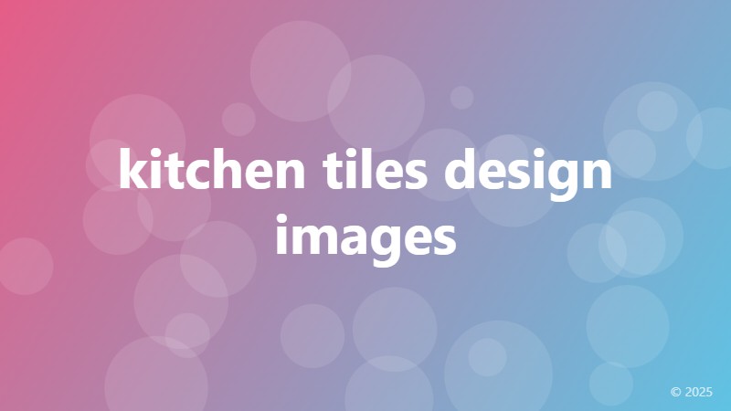 kitchen tiles design images