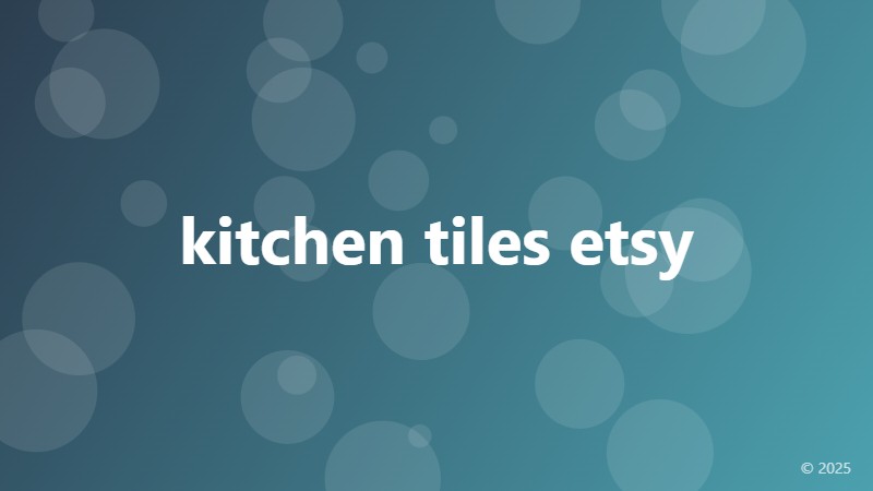 kitchen tiles etsy