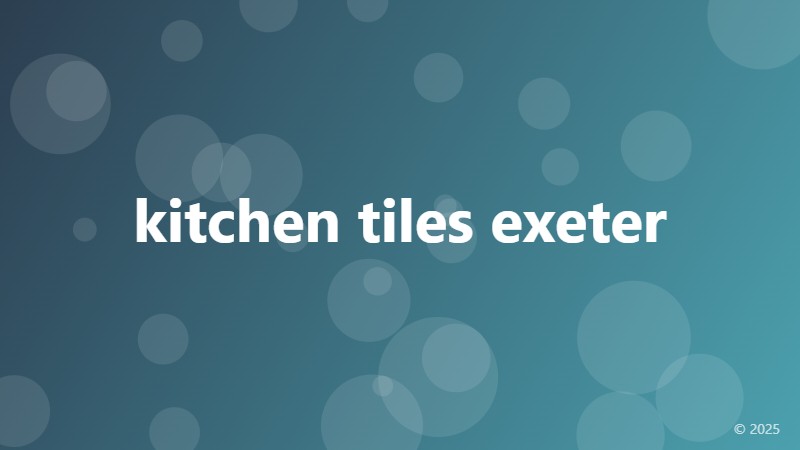 kitchen tiles exeter