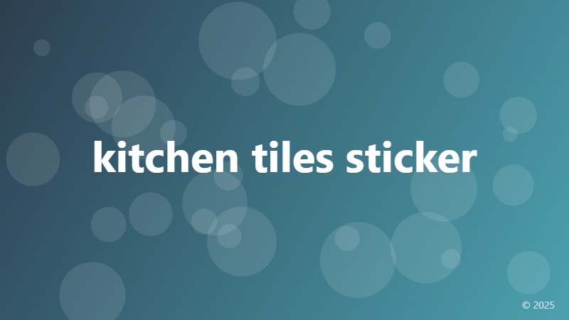 kitchen tiles sticker