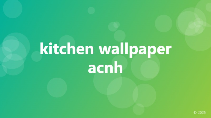 kitchen wallpaper acnh